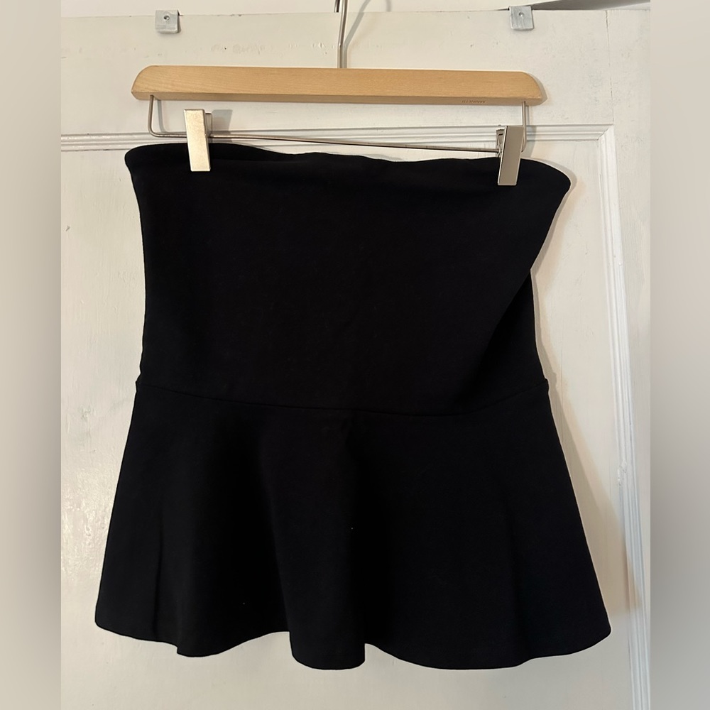 Express strapless peplum top
